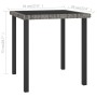 Grauer Garten-Esstisch aus synthetischem Rattan, 70 x 70 x 73 cm von vidaXL, Gartentische - Ref: Foro24-315117, Preis: 76,50 ...
