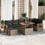 Set sofás jardín y cojines 8 pzas ratán sintético acacia gris von , Gartensets - Ref: Foro24-3327630, Preis: 529,06 €, Rabatt: %