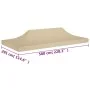Zeltdach für beige Feiern 6x3 m 270 g/m² von vidaXL, Abdeckungen für Zelte und Pavillons - Ref: Foro24-315327, Preis: 65,52 €...