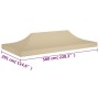 Zeltdach für beige Feiern 6x3 m 270 g/m² von vidaXL, Abdeckungen für Zelte und Pavillons - Ref: Foro24-315327, Preis: 67,03 €...