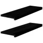 Alféizares de ventana 2 uds madera maciza roble marrón oscuro by , Stair mats - Ref: Foro24-4009190, Price: 105,81 €, Discoun...