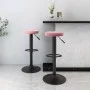 Taburetes de cocina 2 unidades terciopelo rosa de , Taburetes de cocina - Ref: Foro24-333148, Precio: 75,89 €, Descuento: %
