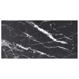 Tablero mesa diseño mármol vidrio templado negro 100x50 cm 6 mm von , Tischplatten - Ref: Foro24-322274, Preis: 34,47 €, Raba...