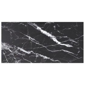Tablero mesa diseño mármol vidrio templado negro 100x50 cm 6 mm von , Tischplatten - Ref: Foro24-322274, Preis: 39,83 €, Raba...
