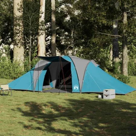 Tienda de campaña familiar iglú 6 personas impermeable azul de , Tiendas de campaña - Ref: Foro24-4009432, Precio: 242,47 €, ...
