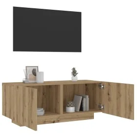 Mueble de TV luces LED madera roble artisan 100x35x40 cm von , TV-Möbel - Ref: Foro24-856354, Preis: 90,86 €, Rabatt: %