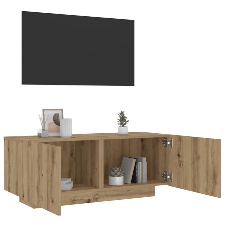 Mueble de TV luces LED madera roble artisan 100x35x40 cm von , TV-Möbel - Ref: Foro24-856354, Preis: 95,69 €, Rabatt: %
