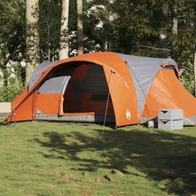 Tienda familiar con cúpula impermeable 6 personas gris naranja by , tents - Ref: Foro24-4009469, Price: 169,01 €, Discount: %
