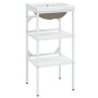 Estructura de baño con lavabo incorporado hierro blanco von , Badezimmerwaschtische - Ref: Foro24-3101373, Preis: 141,50 €, R...