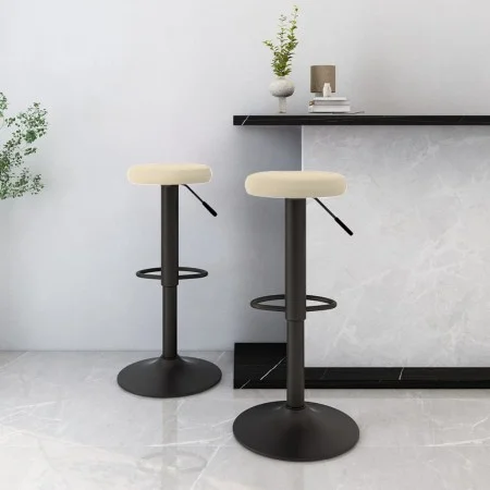 Taburetes de cocina 2 unidades terciopelo color crema von , Küchenhocker - Ref: Foro24-333142, Preis: 76,23 €, Rabatt: %