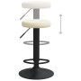 Taburetes de cocina 2 unidades terciopelo color crema by , Kitchen stools - Ref: Foro24-333142, Price: 89,32 €, Discount: %