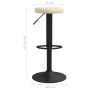 Taburetes de cocina 2 unidades terciopelo color crema by , Kitchen stools - Ref: Foro24-333142, Price: 89,32 €, Discount: %