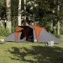 Tienda familiar con cúpula impermeable 6 personas gris naranja by , tents - Ref: Foro24-4009433, Price: 242,47 €, Discount: %
