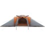 Tienda familiar con cúpula impermeable 6 personas gris naranja by , tents - Ref: Foro24-4009433, Price: 234,01 €, Discount: %