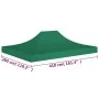 Zeltdach für Feiern grün 4x3 m 270 g/m² von vidaXL, Abdeckungen für Zelte und Pavillons - Ref: Foro24-315354, Preis: 31,91 €,...