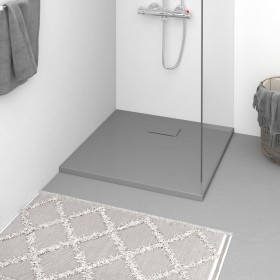 SMC gray shower tray 80x80 cm by vidaXL, Shower trays - Ref: Foro24-148930, Price: 160,88 €, Discount: %