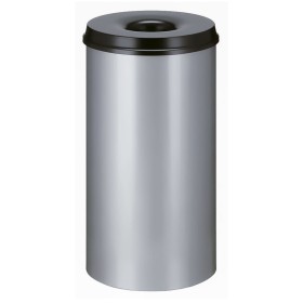 V-Part Papelera autoextinguible plateado y negro 50 L von , Mülltonnen und Mülltonnen - Ref: Foro24-445357, Preis: 71,49 €, R...