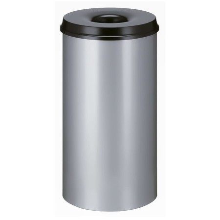V-Part Papelera autoextinguible plateado y negro 50 L von , Mülltonnen und Mülltonnen - Ref: Foro24-445357, Preis: 71,49 €, R...