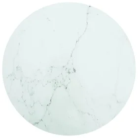 Tablero de mesa diseño mármol vidrio templado blanco Ø70x0,8 cm by , Table tops - Ref: Foro24-322249, Price: 64,98 €, Discoun...