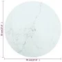 Tablero de mesa diseño mármol vidrio templado blanco Ø70x0,8 cm by , Table tops - Ref: Foro24-322249, Price: 64,98 €, Discoun...