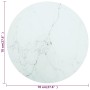Tablero de mesa diseño mármol vidrio templado blanco Ø70x0,8 cm von , Tischplatten - Ref: Foro24-322249, Preis: 72,08 €, Raba...
