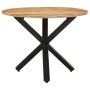 Mesa de comedor madera de mango rugosa redonda 100x100x75 cm von , Küchen- und Esstische - Ref: Foro24-321681, Preis: 264,81 ...