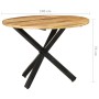 Mesa de comedor madera de mango rugosa redonda 100x100x75 cm von , Küchen- und Esstische - Ref: Foro24-321681, Preis: 264,81 ...