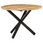 Mesa de comedor madera de mango rugosa redonda 100x100x75 cm von , Küchen- und Esstische - Ref: Foro24-321681, Preis: 264,81 ...