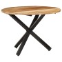 Mesa de comedor madera de mango rugosa redonda 100x100x75 cm von , Küchen- und Esstische - Ref: Foro24-321681, Preis: 264,81 ...