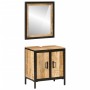 Conjunto de muebles de baño 2 pzas madera maciza mango y hierro by , Bathroom furniture - Ref: Foro24-3217114, Price: 201,54 ...