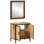Conjunto de muebles de baño 2 pzas madera maciza mango y hierro von , Badezimmermöbel - Ref: Foro24-3217114, Preis: 197,59 €,...
