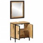 Conjunto de muebles de baño 2 pzas madera maciza mango y hierro by , Bathroom furniture - Ref: Foro24-3217114, Price: 201,54 ...