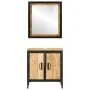 Conjunto de muebles de baño 2 pzas madera maciza mango y hierro von , Badezimmermöbel - Ref: Foro24-3217114, Preis: 197,59 €,...
