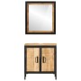Conjunto de muebles de baño 2 pzas madera maciza mango y hierro by , Bathroom furniture - Ref: Foro24-3217114, Price: 201,54 ...