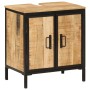 Conjunto de muebles de baño 2 pzas madera maciza mango y hierro by , Bathroom furniture - Ref: Foro24-3217114, Price: 201,54 ...