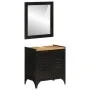 Conjunto de muebles de baño 2 pzas madera maciza mango y hierro by , Bathroom furniture - Ref: Foro24-3217109, Price: 215,53 ...
