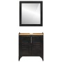 Conjunto de muebles de baño 2 pzas madera maciza mango y hierro de , Muebles de baño - Ref: Foro24-3217109, Precio: 219,19 €,...