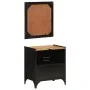 Conjunto de muebles de baño 2 pzas madera maciza mango y hierro by , Bathroom furniture - Ref: Foro24-3217109, Price: 215,53 ...