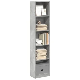 Estantería de madera de ingeniería gris hormigón 40x24x176 cm by , Bookcases and shelves - Ref: Foro24-857795, Price: 48,71 €...