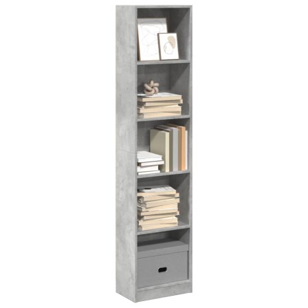 Estantería de madera de ingeniería gris hormigón 40x24x176 cm by , Bookcases and shelves - Ref: Foro24-857795, Price: 48,65 €...