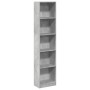 Estantería de madera de ingeniería gris hormigón 40x24x176 cm by , Bookcases and shelves - Ref: Foro24-857795, Price: 48,65 €...
