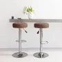 Taburetes de cocina 2 unidades tela marrón by , Kitchen stools - Ref: Foro24-332974, Price: 106,77 €, Discount: %