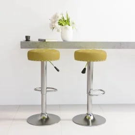 Taburetes de cocina 2 unidades de tela verde by , Kitchen stools - Ref: Foro24-332976, Price: 87,41 €, Discount: %