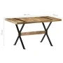 Mesa de comedor madera de mango rugosa 140x70x76 cm by , Kitchen and dining tables - Ref: Foro24-321606, Price: 227,36 €, Dis...