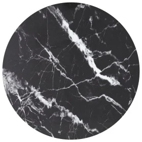 Tablero de mesa diseño mármol vidrio templado negro Ø80x1 cm by , Table tops - Ref: Foro24-322266, Price: 65,88 €, Discount: %