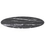 Tablero de mesa diseño mármol vidrio templado negro Ø80x1 cm by , Table tops - Ref: Foro24-322266, Price: 68,12 €, Discount: %