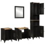 Conjunto de muebles de baño 4 pzas madera maciza mango y hierro by , Bathroom furniture - Ref: Foro24-3217111, Price: 532,70 ...