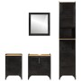Conjunto de muebles de baño 4 pzas madera maciza mango y hierro by , Bathroom furniture - Ref: Foro24-3217111, Price: 532,70 ...
