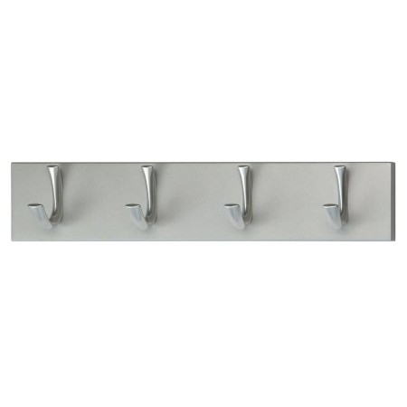 V-Part Perchero con 4 ganchos plateado by , Hat and coat racks - Ref: Foro24-445314, Price: 37,09 €, Discount: %