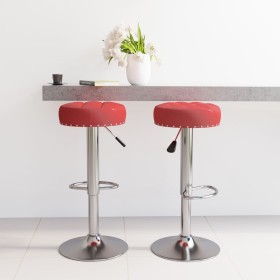 Taburetes de cocina 2 unidades tela rojo tinto von , Küchenhocker - Ref: Foro24-332979, Preis: 98,28 €, Rabatt: %